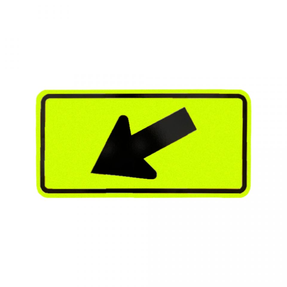 MUTCD W16-7 12"x24" Diagonal Arrow