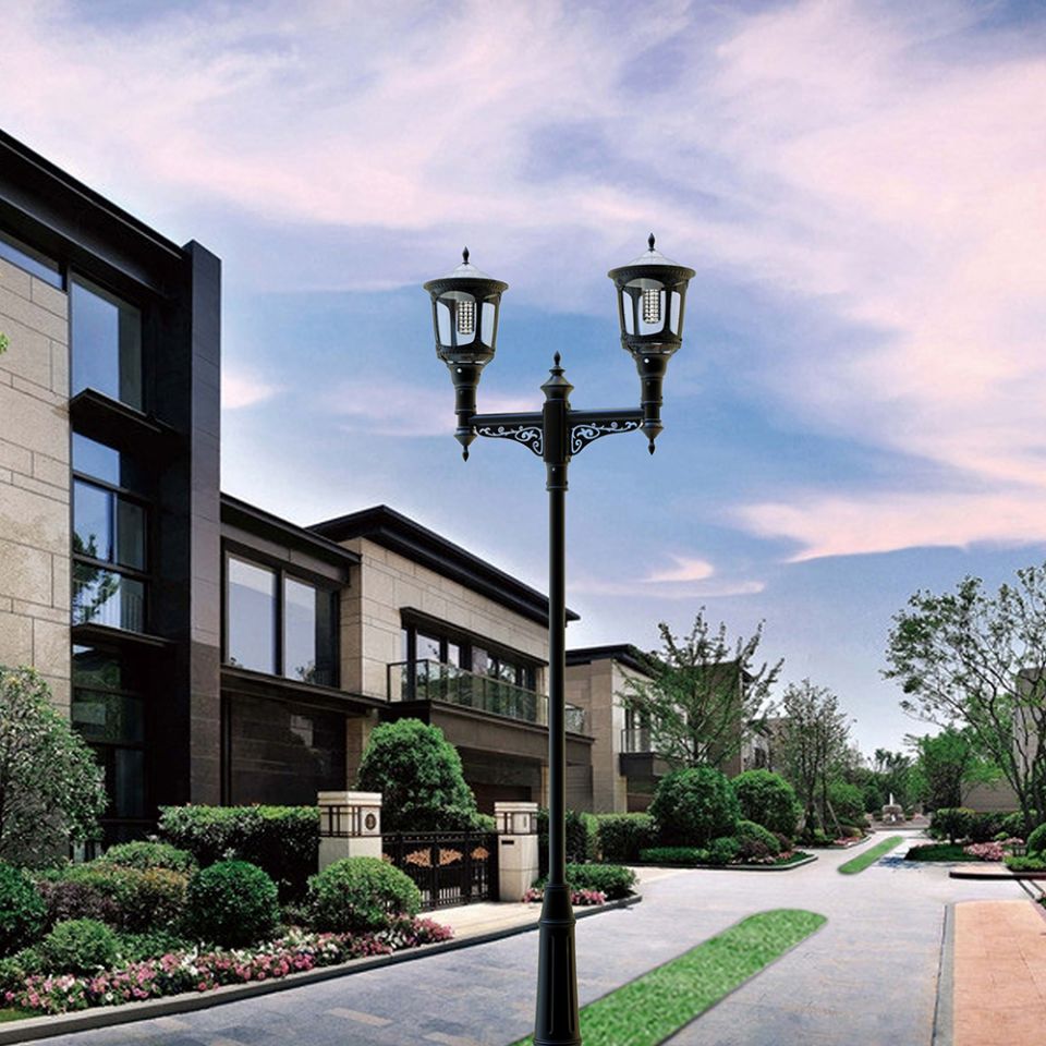 20W Solar Powered LED Pole Light for Outdoor Spaces